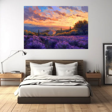 Peinture Paysage Provence Coloré